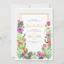 フローラ招待状カードテンプレート、編集可能招待状 招待状