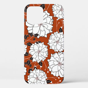 フローラ招待状:抽象芸術結婚の iPhone 12ケース