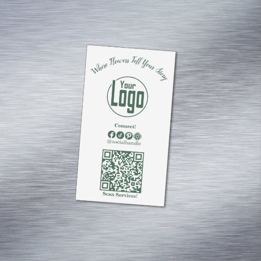 フローラ接続:ソーシャルメディアビジネスカードマグネット マグネット名刺 (インサイチュ)