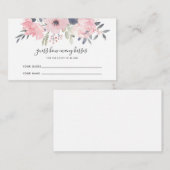 フローラ推測キスブライダルシャワー エンクロージャーカード (正面/裏面)