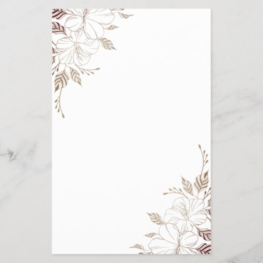 フローラ推測ブライダルシャワーゲームカードフライヤー チラシ (裏面)