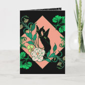 "フローラ提供" – ボタニカルハンド&開花 カード (正面)