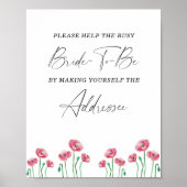 フローラ救済の忙し住所ポスター ポスター (正面)