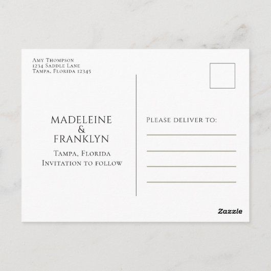 フローラ数々のコラージュ書道マグノリア ポストカード (裏面)