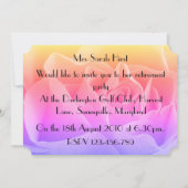 フローラ数々のバラ色招待状 招待状 (裏面)