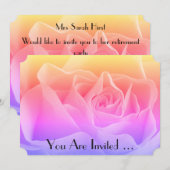 フローラ数々のバラ色招待状 招待状 (正面/裏面)