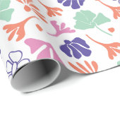 フローラ数々の抽象芸術色開花 ラッピングペーパー (ロールコーナー)