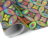 フローラ数々の着色ラッピング紙 ラッピングペーパー (ロールコーナー)