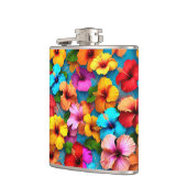フローラ数々の色の花パターン–36355 フラスク (左)