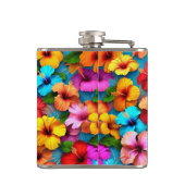 フローラ数々の色の花パターン–36355 フラスク (裏面)