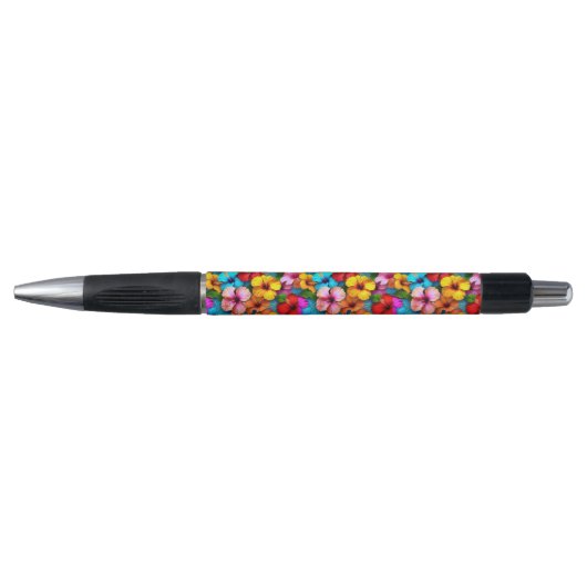 フローラ数々の色の花パターン–36355 ボールペン (正面)