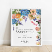 フローラ数を推測するキスブライダルシャワーゲームポー ポスター