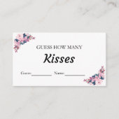 フローラ数を推測するキスブライダルシャワーゲーム エンクロージャーカード (正面)