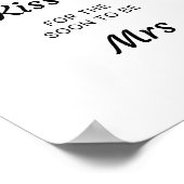 フローラ数を推測するキスブライダルシャワーゲーム ポスター (角)