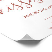 フローラ数を推測するキスブライダルシャワーゲーム ポスター (角)