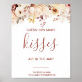フローラ数を推測するキスブライダルシャワーゲーム ポスター (正面)