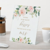 フローラ数を推測するキスブライダルシャワーゲーム 台座サイン (インサイチュ)