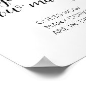 フローラ数を推測するコルクブライダルシャワーゲーム ポスター (角)