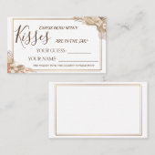 フローラ数キスブライダルシャワーカードゲーム プレイスカード (正面/裏面)