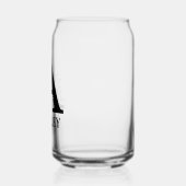 フローラ文字Aモノグラムと名前パーソナライズされた付け ガラス缶 (左)