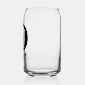 フローラ文字Oモノグラムと名パーソナライズされた前 ガラス缶 (左)