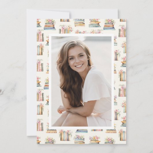 フローラ文学卒業 招待状 (裏面)