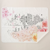 フローラ文 シェルパブランケット (正面(横))