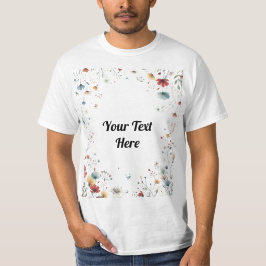 フローラ文 Tシャツ (正面)