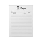 フローラ料理レシピメモ帳 ノートパッド (回転)