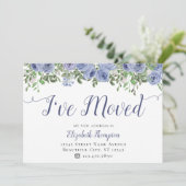 フローラ新しいアドレスを移動した埃っぽい青い移動 案内状 (スタンド正面)