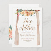 フローラ新しいアドレス | 新素朴しいホーム 案内ポストカード (正面/裏面)