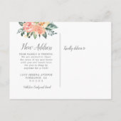 フローラ新しいアドレス | 新素朴しいホーム 案内ポストカード (裏面)