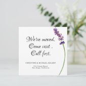 フローラ新しいホームムービングフラットアナウンスメントカード 案内状 (スタンド正面)