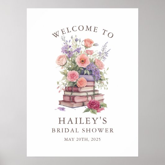 フローラ新しい章ブライダルシャワー歓迎ポスター ポスター (正面)