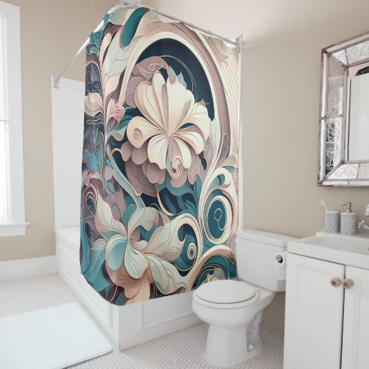 フローラ新しい シャワーカーテン (インサイチュ)