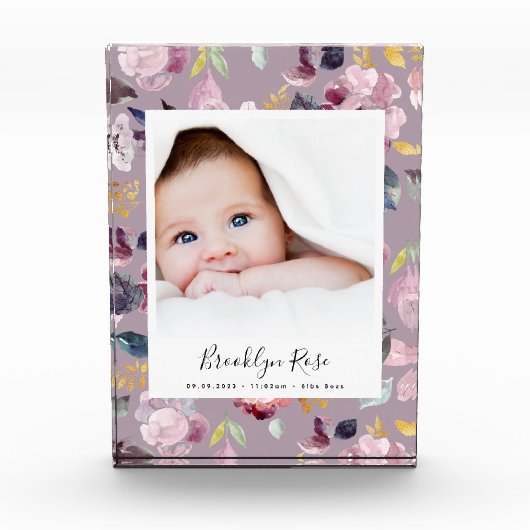 フローラ新生児名誕生の状態 フォトブロック (正面)