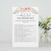 フローラ新郎は何と言ったブライダルシャワーゲーム (スタンド正面)