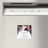 フローラ新郎新婦Date Magnetを保存 マグネット (インサイチュ (食洗機))