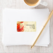 フローラ旋回のカスタマイズ可能住所 シール (インサイチュ)