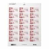 フローラ旋回のカスタマイズ可能住所 シール (フルシート)