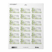 フローラ旋回のカスタマイズ可能住所 シール (フルシート)