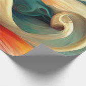 フローラ旋回デザインデコップアー絵画ト ラッピングペーパー (角)