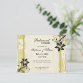 フローラ旋回リハーサルディナーカード 招待状 (スタンド正面)