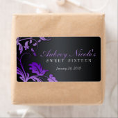 フローラ旋回Sweet sixteenウォーターボトルラベル ラベル (インサイチュ)