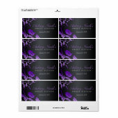 フローラ旋回Sweet sixteenウォーターボトルラベル ラベル (フルシート)