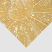 フローラ日が差すことオレンジピンク抽象芸術サン 薄葉紙 (詳細)