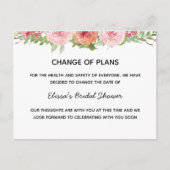 フローラ日付はがきの変更 案内ポストカード (正面)