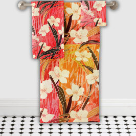 フローラ日本のカームサンセットカクテル バスタオルセット