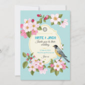 フローラ日本のスタイル結婚式招待状 サンキューカード (正面)