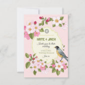 フローラ日本のスタイル結婚式招待状 案内状 (正面)